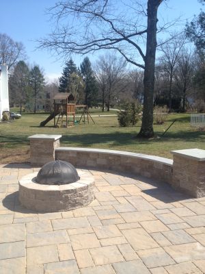 Raysco - Stone Patio with Fire Pit